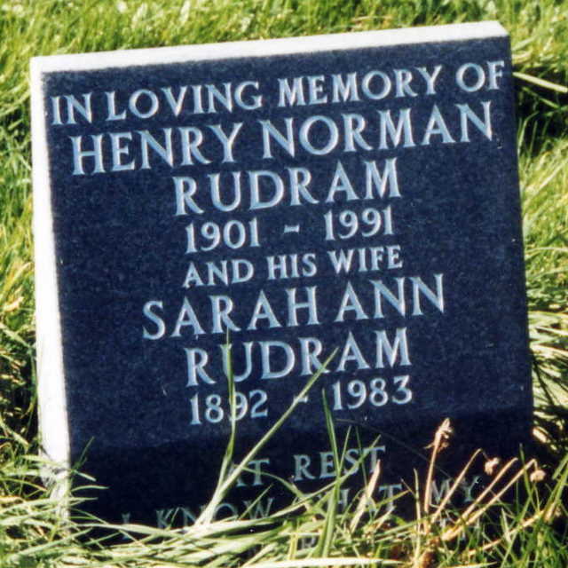 Henry & Sarah Rudram